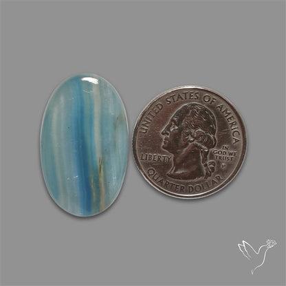 Aquatine Lemurian Calcite Cabochon