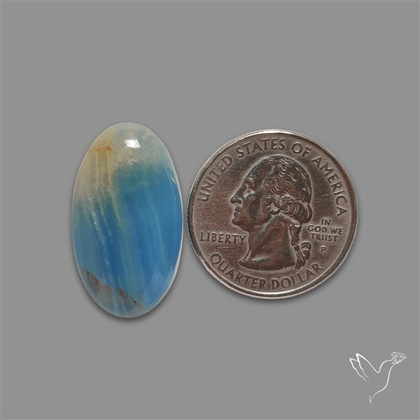 Aquatine Lemurian Calcite Cabochon