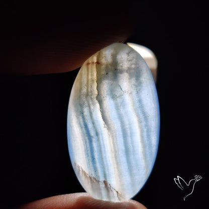 Aquatine Lemurian Calcite Cabochon
