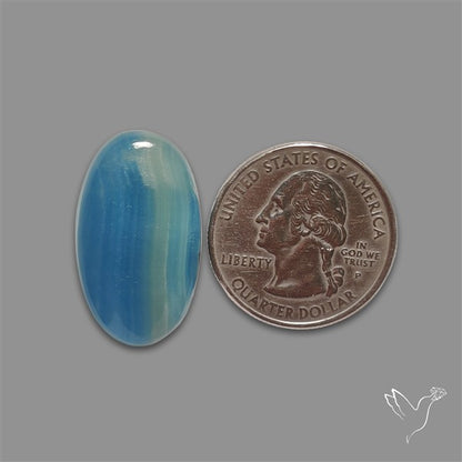 Aquatine Lemurian Calcite Cabochon