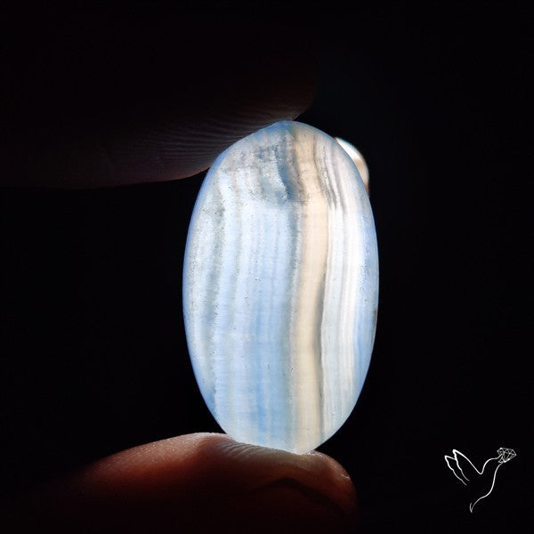 Aquatine Lemurian Calcite Cabochon