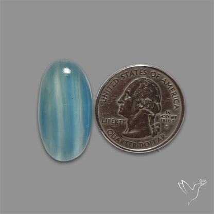 Aquatine Lemurian Calcite Cabochon