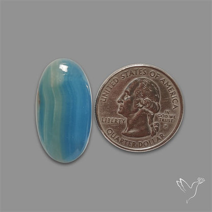 Aquatine Lemurian Calcite Cabochon