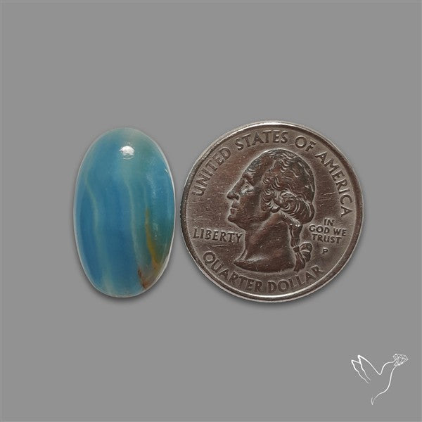 Aquatine Lemurian Calcite Cabochon