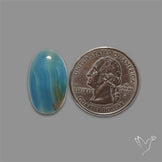Aquatine Lemurian Calcite Cabochon