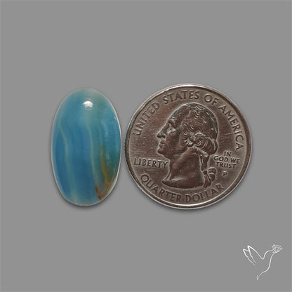 Aquatine Lemurian Calcite Cabochon