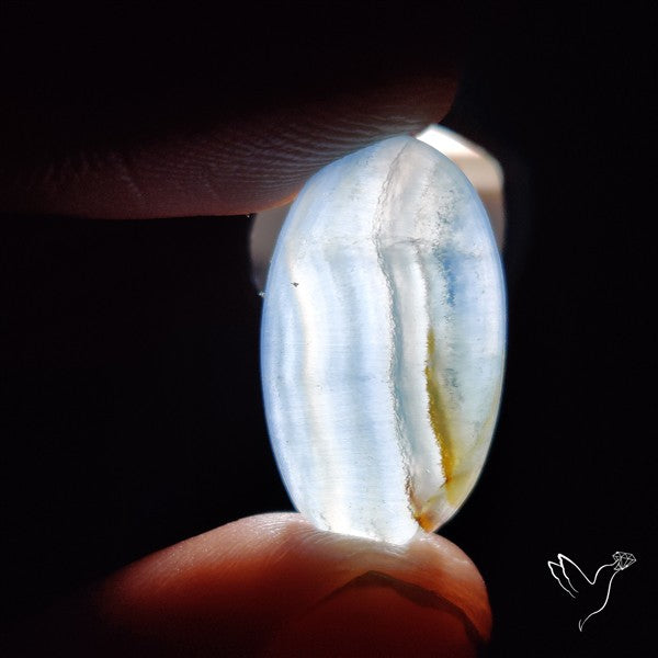 Aquatine Lemurian Calcite Cabochon