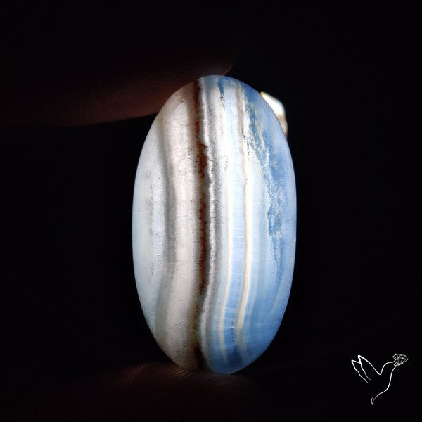 Aquatine Lemurian Calcite Cabochon