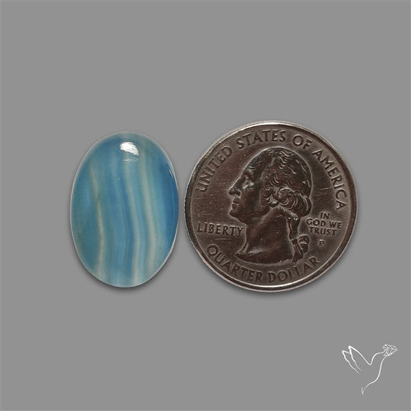 Aquatine Lemurian Calcite Cabochon