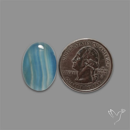 Aquatine Lemurian Calcite Cabochon