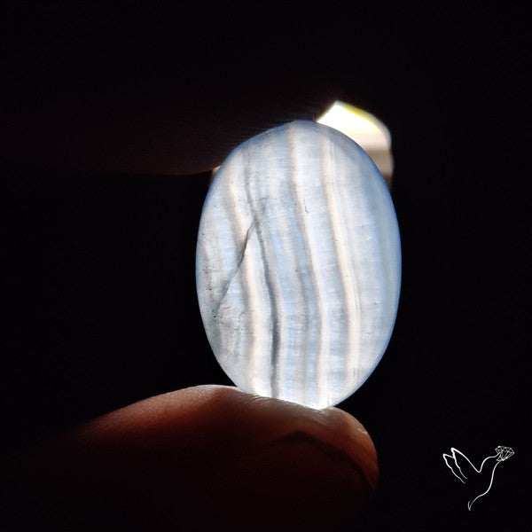 Aquatine Lemurian Calcite Cabochon