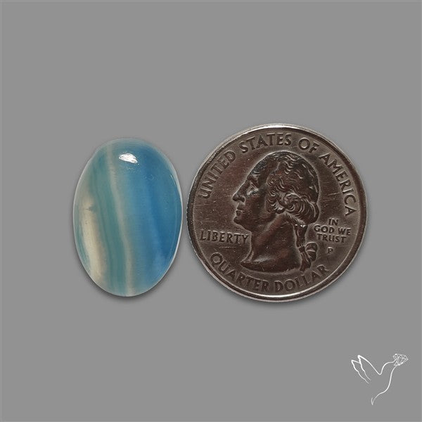 Aquatine Lemurian Calcite Cabochon