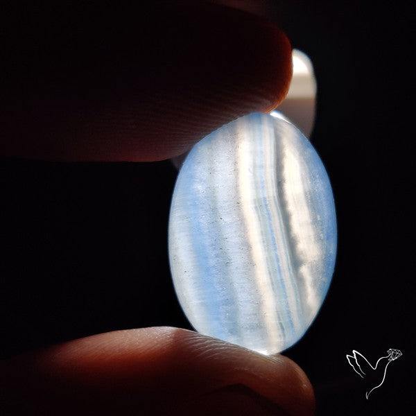 Aquatine Lemurian Calcite Cabochon