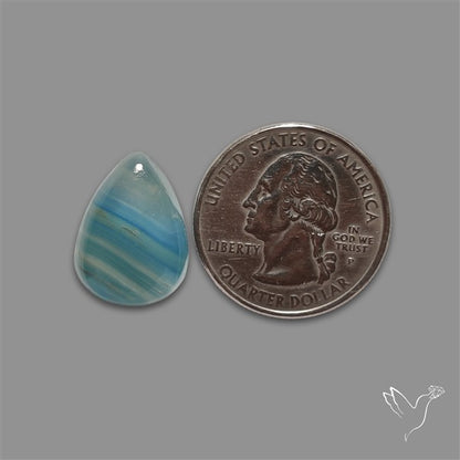 Aquatine Lemurian Calcite Cabochon