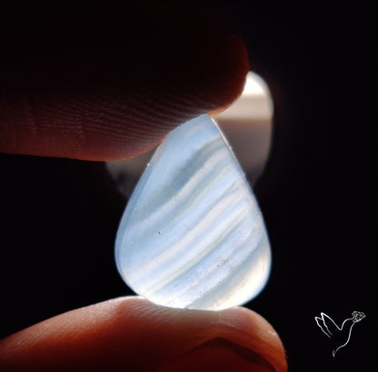 Aquatine Lemurian Calcite Cabochon