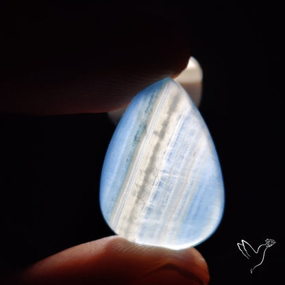 Aquatine Lemurian Calcite Cabochon