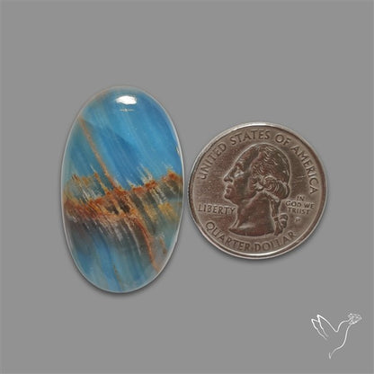 Aquatine Lemurian Calcite Cabochon