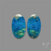 Shattuckite with Azurite Pair