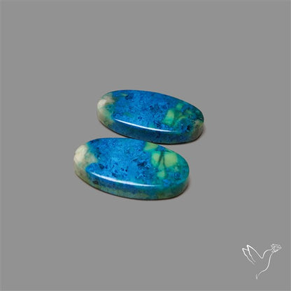 Shattuckite with Azurite Pair