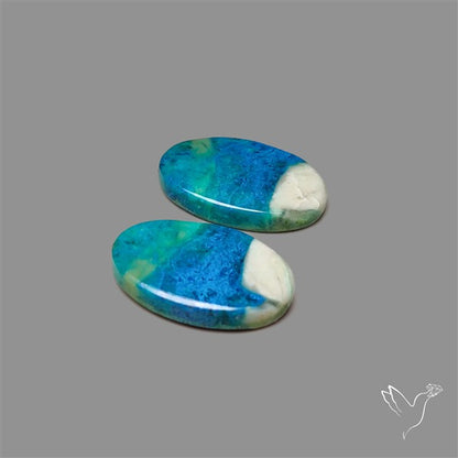 Shattuckite with Azurite Pair