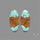 Number 8 Mines Turquoise Pair