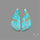 Number 8 Mines Turquoise Pair