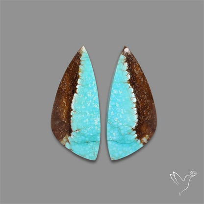 Number 8 Mines Turquoise Pair