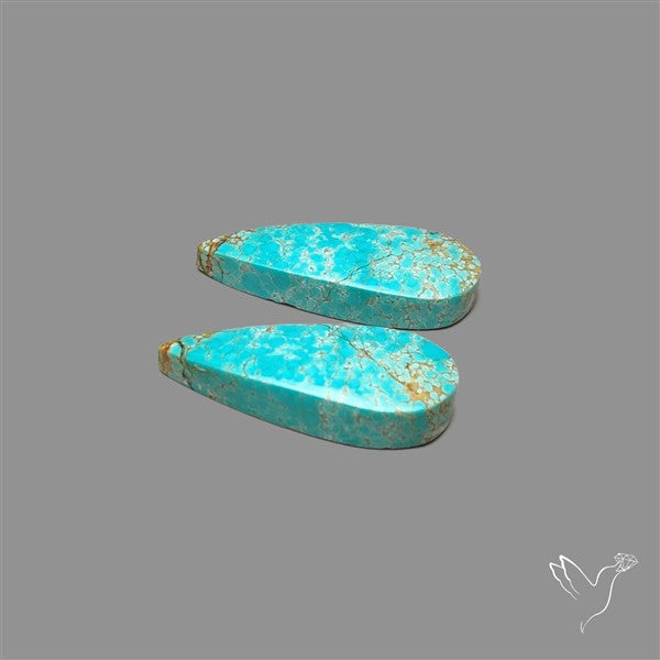 Number 8 Mines Turquoise Pair