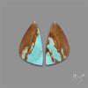 Number 8 Mines Turquoise Pair