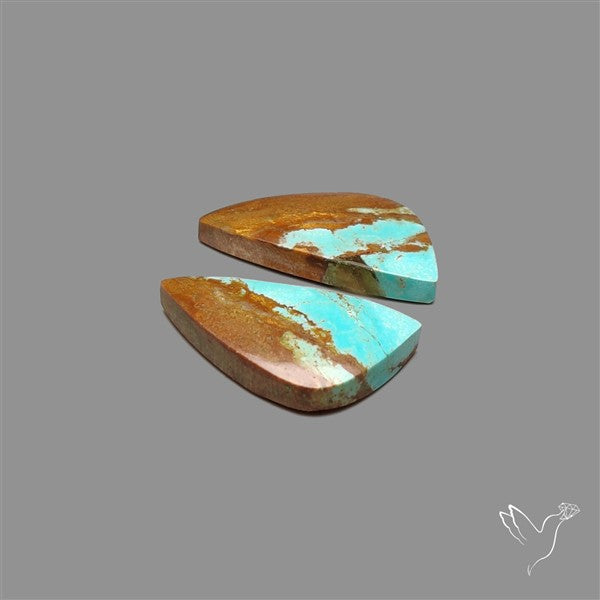 Number 8 Mines Turquoise Pair