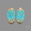 Number 8 Mines Turquoise Pair
