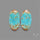 Number 8 Mines Turquoise Pair