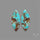 Number 8 Mines Turquoise Pair