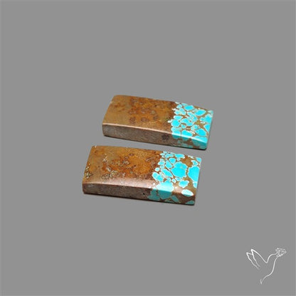 Number 8 Mines Turquoise Pair