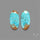 Number 8 Mines Turquoise Pair