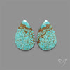Number 8 Mines Turquoise Pair
