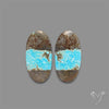 Number 8 Mines Turquoise Pair