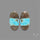 Number 8 Mines Turquoise Pair