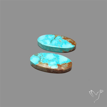 Number 8 Mines Turquoise Pair