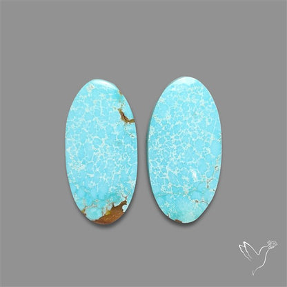Number 8 Mines Turquoise Pair