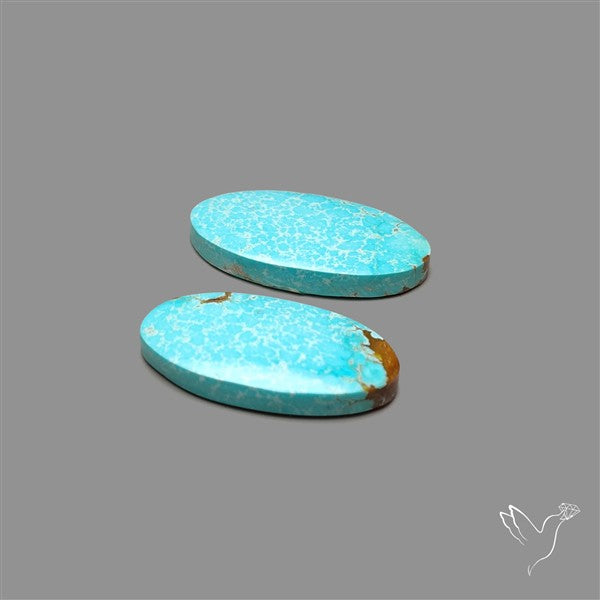 Number 8 Mines Turquoise Pair