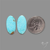 Number 8 Mines Turquoise Pair
