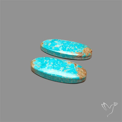 Number 8 Mines Turquoise Pair