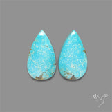 Number 8 Mines Turquoise Pair