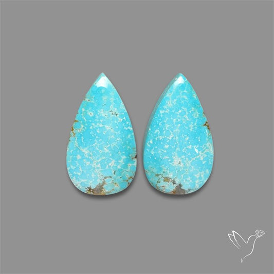 Number 8 Mines Turquoise Pair
