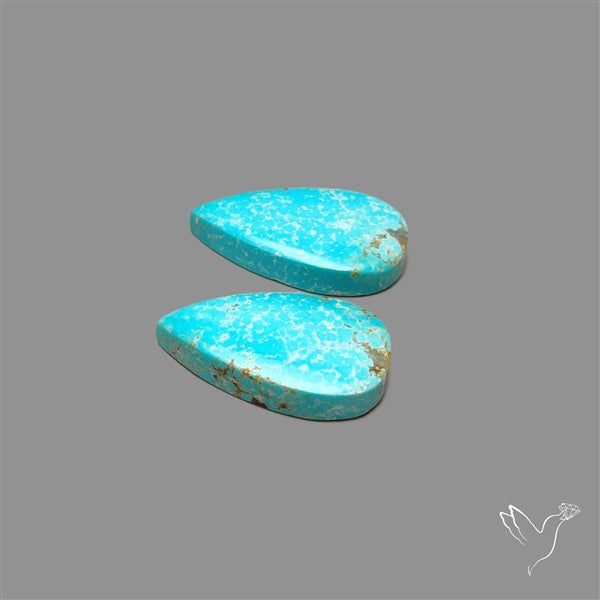 Number 8 Mines Turquoise Pair