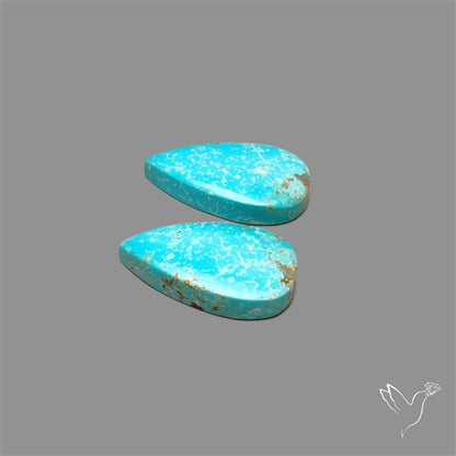 Number 8 Mines Turquoise Pair