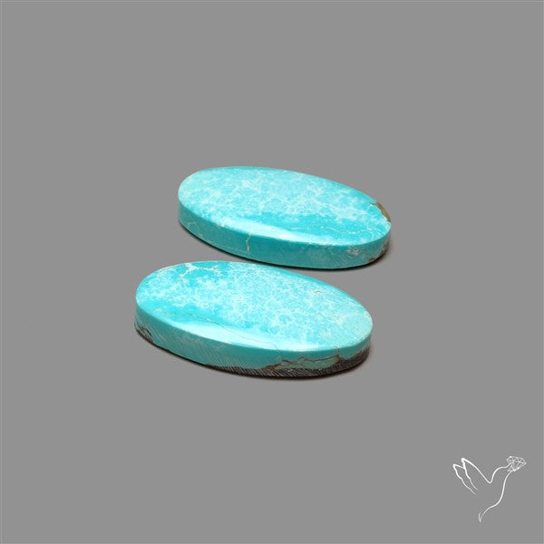 Number 8 Mines Turquoise Pair