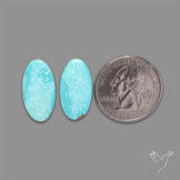 Number 8 Mines Turquoise Pair