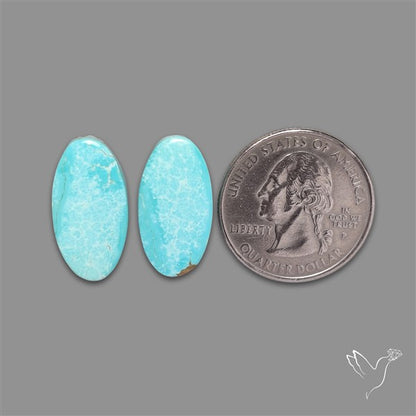 Number 8 Mines Turquoise Pair